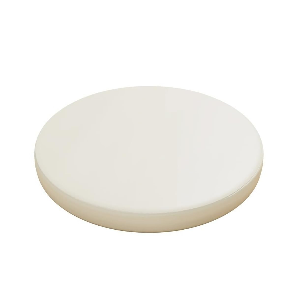 LUXUCURE Round Memory Cotton Chair Cushions Stool Cushion for Kitchen Dining Chair, Bar Stool, With zipper Leather Cover, Anti-Slip Waterproof Anti-fouling, Bright orange, 35cm