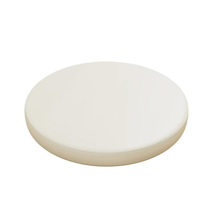 LUXUCURE Round Memory Cotton Chair Cushions Stool Cushion for Kitchen Dining Chair, Bar Stool, With zipper Leather Cover, Anti-Slip Waterproof Anti-fouling, Bright orange, 35cm