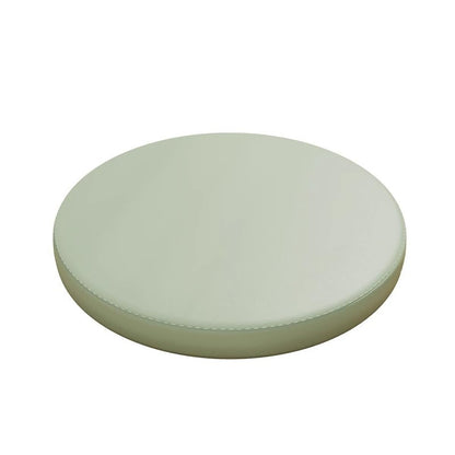 LUXUCURE Round Memory Cotton Chair Cushions Stool Cushion for Kitchen Dining Chair, Bar Stool, With zipper Leather Cover, Anti-Slip Waterproof Anti-fouling, Bright orange, 35cm