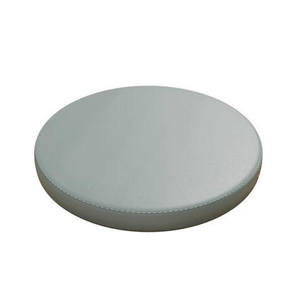 LUXUCURE Round Memory Cotton Chair Cushions Stool Cushion for Kitchen Dining Chair, Bar Stool, With zipper Leather Cover, Anti-Slip Waterproof Anti-fouling, Bright orange, 35cm