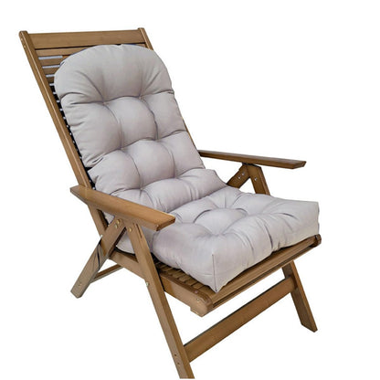 LUXUCURE Garden Chair Cushion - Waterproof, Fade-resistant, High Back Seat Pad for Indoor/Outdoor Patio Rocking Chair, Rattan Chair, Dark green