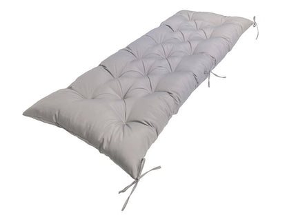 LUXUCURE Waterproof Garden Bench Cushion, 8cm Thick Outdoor Seat Pad for 2/3-Seater Benches, Indoor/Outdoor Furniture Replacement Cushion,Black,100x50cm