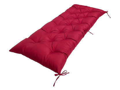 LUXUCURE Waterproof Garden Bench Cushion, 8cm Thick Outdoor Seat Pad for 2/3-Seater Benches, Indoor/Outdoor Furniture Replacement Cushion,Black,100x50cm