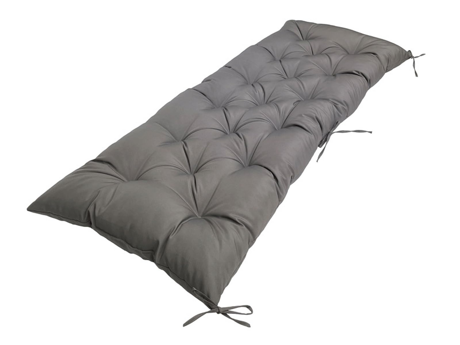 LUXUCURE Waterproof Garden Bench Cushion, 8cm Thick Outdoor Seat Pad for 2/3-Seater Benches, Indoor/Outdoor Furniture Replacement Cushion,Black,100x50cm