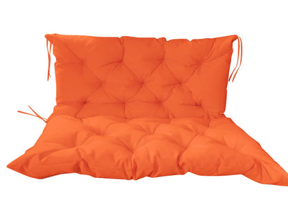 LUXUCURE Outdoor Swing Cushions with Backrest,Replacement Cushions for Patio Porch Garden Swing Chair,Waterproof Cushions For Outdoor Furniture Bench,2 or 3 Person Seat Cushions,39.4x39.4in