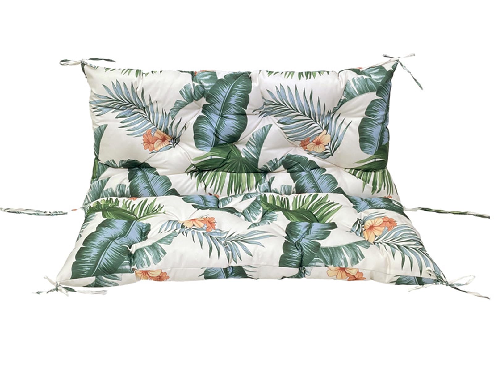 LUXUCURE Outdoor Swing Cushions with Backrest,Replacement Cushions for Patio Porch Garden Swing Chair,Waterproof Cushions For Outdoor Furniture Bench,2 or 3 Person Seat Cushions,39.4x39.4in