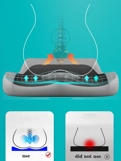 Memory Seat Cushion for Computer Chair,Relief of Sciatica/Hip/Tailbone Pain When Sitting in Office Or Home Chairs, for Office Chair, Gaming Chair and Car Seat Upgrade/wheelchairs