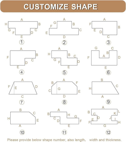 Custom Cushion Cover with Zipper, Seat Cushion Replacement Covers for Indoor Outdoor Furniture Bench/Window Seat/Chair/Sofa, Fabric and Color Options