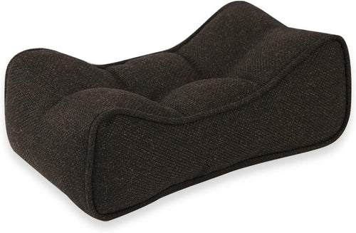 Lumbar Support Cushion Pillow,Office Chair Back Pillow High Elastic Backrest Waist Cushion,for Lower Back Pain Relief-Ergonomic Lumbar Support Cushion,Washable,Linen pillow case ( Color : Black )