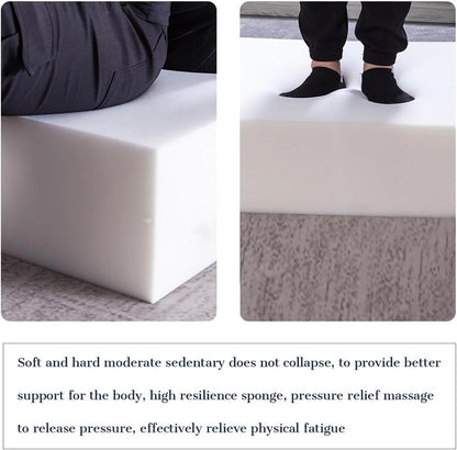 LUXUCURE Cut-to-Size Foam, Custom High & Medium Density Upholstery Foam Replacement Cushion for Bench, Chairs and Couch, Window Seat Cushion Repair & DIY Projects, Thickness 3CM