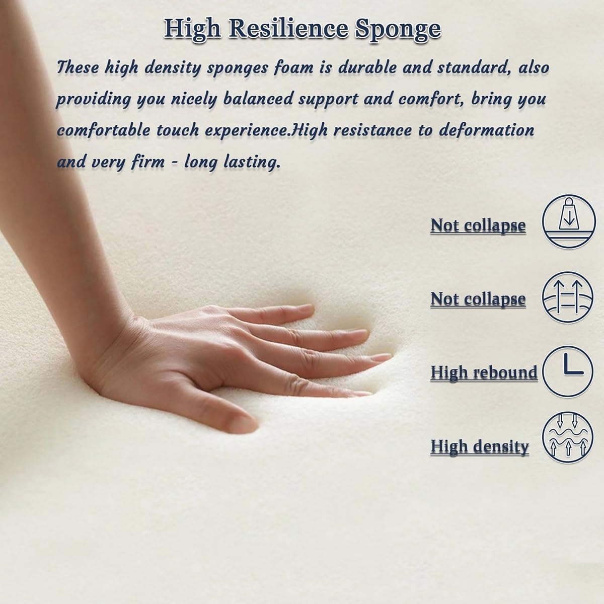 LUXUCURE Cut-to-Size Foam, Custom High & Medium Density Upholstery Foam Replacement Cushion for Bench, Chairs and Couch, Window Seat Cushion Repair & DIY Projects, Thickness 3CM