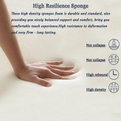 LUXUCURE Cut-to-Size Foam, Custom High & Medium Density Upholstery Foam Replacement Cushion for Bench, Chairs and Couch, Window Seat Cushion Repair & DIY Projects, Thickness 3CM