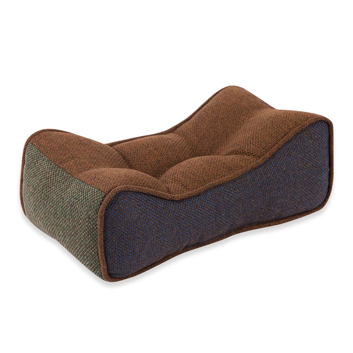 Lumbar Support Cushion Pillow,Office Chair Back Pillow High Elastic Backrest Waist Cushion,for Lower Back Pain Relief-Ergonomic Lumbar Support Cushion,Washable,Linen pillow case ( Color : Black )