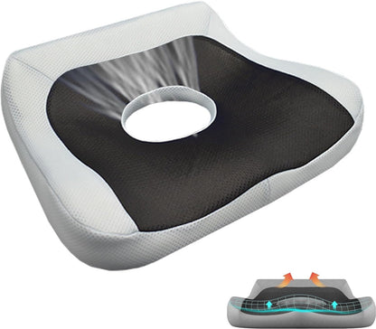 Memory Seat Cushion for Computer Chair,Relief of Sciatica/Hip/Tailbone Pain When Sitting in Office Or Home Chairs, for Office Chair, Gaming Chair and Car Seat Upgrade/wheelchairs