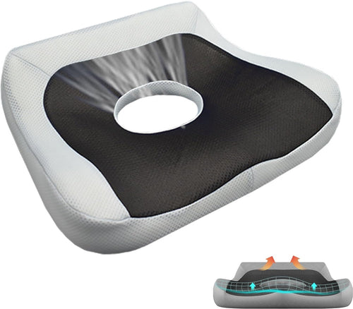 Memory Seat Cushion for Computer Chair,Relief of Sciatica/Hip/Tailbone Pain When Sitting in Office Or Home Chairs, for Office Chair, Gaming Chair and Car Seat Upgrade/wheelchairs