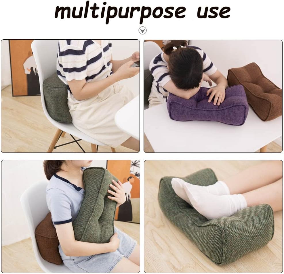 Lumbar Support Cushion Pillow,Office Chair Back Pillow High Elastic Backrest Waist Cushion,for Lower Back Pain Relief-Ergonomic Lumbar Support Cushion,Washable,Linen pillow case ( Color : Black )