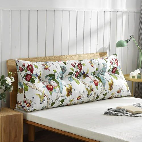 Custom Large Headboard Pillow, Triangular Wedge Bed Rest Reading Bolster Pillow, Bed-Backrest Positioning Support Long Pillow for Daybed Bed Bay Window Tatami Sofa
