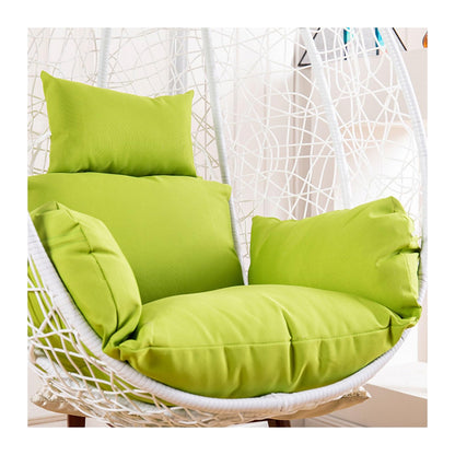 Egg Chair Cushion, Waterproof Egg Chair Cushion Replacement, Thick Hanging Egg Swing Chair Cushion Basket Chair Seat Cushion with Headrest, Soft Hammock Chair Cushions, for Indoor and Outdoor Patio(Pu