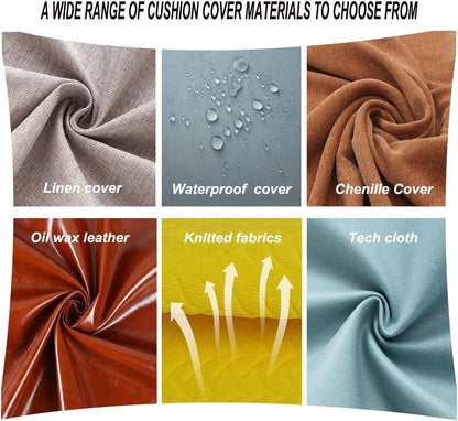 LUXUCURE Custom Size Bench Cushion,Bay Window Seat Cushion,Non-Slip Washable Bench Cushion Pads,Furniture Cushions for Sofa Chaise Longue or Outdoor Patio Garden Swing Chair