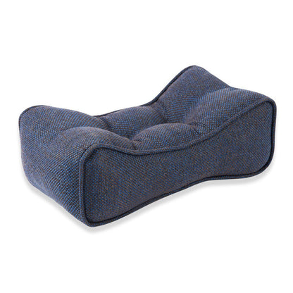 Lumbar Support Cushion Pillow,Office Chair Back Pillow High Elastic Backrest Waist Cushion,for Lower Back Pain Relief-Ergonomic Lumbar Support Cushion,Washable,Linen pillow case ( Color : Black )