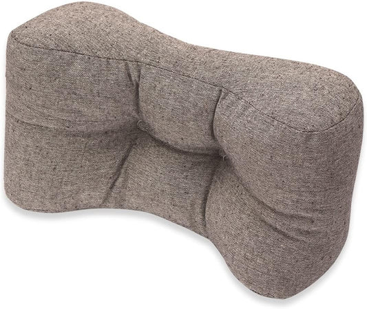 Comfortable Waist Pillow Cushion,Office Chair Back Pillow High Elastic Backrest Cushion,Lumbar Support Cushion for Lower Back Pain Relief-Ergonomic Lumbar Support Cushion,Linen pillow case ( Color : C