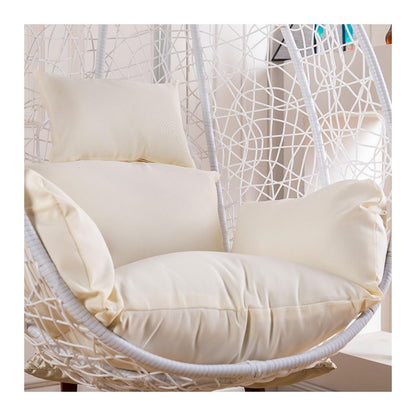 Egg Chair Cushion, Waterproof Egg Chair Cushion Replacement, Thick Hanging Egg Swing Chair Cushion Basket Chair Seat Cushion with Headrest, Soft Hammock Chair Cushions, for Indoor and Outdoor Patio(Pu