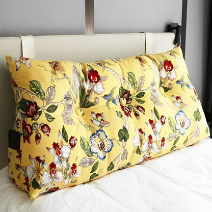 Custom Large Headboard Pillow, Triangular Wedge Bed Rest Reading Bolster Pillow, Bed-Backrest Positioning Support Long Pillow for Daybed Bed Bay Window Tatami Sofa