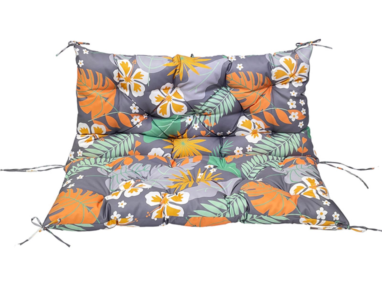 LUXUCURE Outdoor Swing Cushions with Backrest,Replacement Cushions for Patio Porch Garden Swing Chair,Waterproof Cushions For Outdoor Furniture Bench,2 or 3 Person Seat Cushions,39.4x39.4in