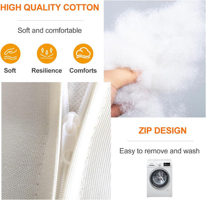 Egg Chair Cushion, Waterproof Egg Chair Cushion Replacement, Thick Hanging Egg Swing Chair Cushion Basket Chair Seat Cushion with Headrest, Soft Hammock Chair Cushions, for Indoor and Outdoor Patio(Pu